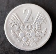 MONETA 2 złote PRL 1958 Bez znaku mennicy 