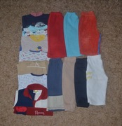 7x Kompletów ubranek rozm.74