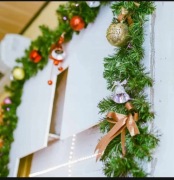 Girlanda świąteczna zielona 500 cm