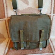 Wytrzymała torba na ramię wojskowa PRL trwała biwak oldtimer ryby surwiwal