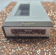 Rzęsy brązowe favorite Secret Lashes MIX 4-7 mm