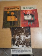 Dwie książki i zdjęcie Telewizja , Radio Prl