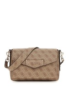 Torebka damska GUESS beżowa z nadrukiem monogramu