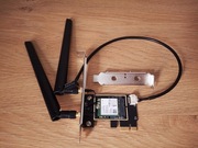 Adapter M.2 WLAN WiFi do PCI-E x1 + Intel 8265NGW