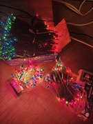 ZESTAW ŚWIĘTA Z DAWNYCH LAT lampki choinkowe retro multikolor PRL vintage 