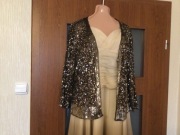 Sukienka z cekinowym żakietem na wesele, Sylwestra i inne specjalne okazje