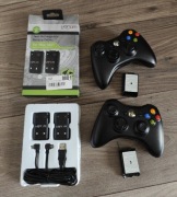 Zestaw 2x Aku + 2x pad oryginalny bezprzewodowy Xbox 360
