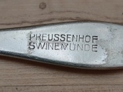 SREBRZONA ŁYŻECZKA DO HERBATY PREUSSENHOF SWINEMUNDE ŚWINOUJŚCIE