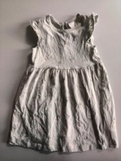 H&M MIĘTOWA SUKIENKA KWIATKI R.92