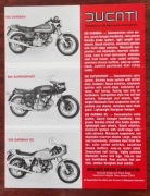 Stary folder reklamowy motocykli DUCATI z lat '70