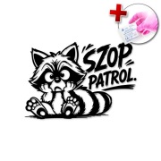 ŚMIESZNA NAKLEJKA NA SAMOCHÓD AUTO LAPTOP - SZOP PATROL