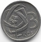 Czechosłowacja 3 korony 1968