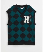 H&M Harry Potter KAMIZELKA 146/152 Bezrękawnik dresowy w romby NOWY