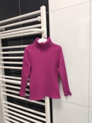 Golfik dziewczęcy prążkowany Cool Club Smyk 116 różowy bawełniany