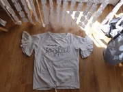 Cool club cudna ecru bluzeczka r. 140cm 7l bdb+