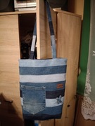 Torba jeansowa na zakupy