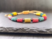 Kolorowa bransoletka z koralików - handmade 