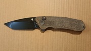 Nóż / Kizer Mad Tanto / Button Lock  / 154CM / Micarta