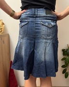 Spódnica jeansowa do kolan spódniczka jeans stretch Only rozmiar W28 M