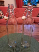 Butelka z klipsem ceramicznym szklana 750 ml