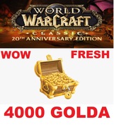 WOW THUNDERSTRIKE GOLD 4000 GOLDA ZŁOTA ZŁOTO FRESH WORLD OF WARCRAFT