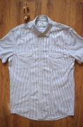 Koszula Sunset Suits r. L/XL biała w paski bawełniana męska kr rękaw