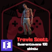 KONTO FORTNITE | GWARANTOWANE 100 SKINÓW I TRAVIS SCOTT | PEŁNY DOSTĘP
