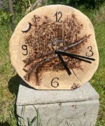 Zegar unikalny rękodzieło