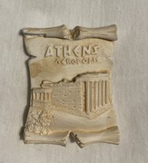 Magnes ceramiczny na lodówkę ATENY Akropol Grecja  (2)