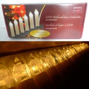 Lampki choinkowe Luxartec 20szt świeczki retro 6,7mb LED białe ciepłe