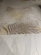 Dywan GOLDEN w palmy liście brąz złoty 160x230 beżowy ze złotym nowoczesny