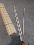 Podpórki drewniane  roslin sadzonek 50 szt 10x10mm 50cm