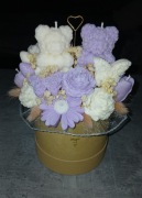 Flower box ze świec sojowych 