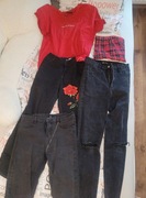 Zestaw ubrań czerwonych