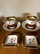 Ćmielów zestaw brydżowy PRL