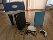 PlayStation 5 (Napęd) I Faktura I 2 zestawy paneli I Zadbana, Pad