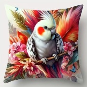 Poszewka na poduszkę z Papugami