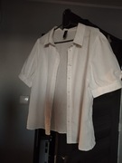 Przepiękna biała bluzka jak z kretonu z pufkamii 