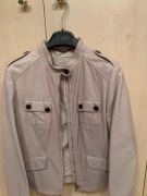 Laurèl skórzana kurtka, jasny pudrowy beż, rozmiar 38