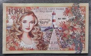 Saint pierre et miquelon 1000 francs