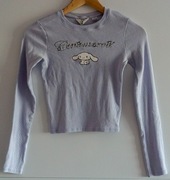 ++ Dżersejowy top z nadrukiem H&M, Cinamoroll, jasnoniebieski, r.158/164 ++