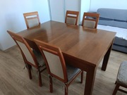 Stół drewniany rozsuwany