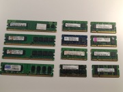 Zestaw RAM DDR2 łącznie aż 13GB! do  laptopa i PC  800/667MHz