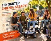 Skuter elektryczny dla młodzieży i seniorów Lekki, składany, inwalidzki