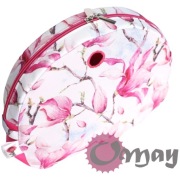 Organizer Obag MOON LIGHT różowy – magnolie kwiaty róż 2 kieszenie | OMAY