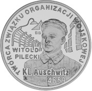 Moneta 10 zł 65. rocznica oswobodzenia KL Auschwitz-Birkenau