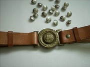 Stary pasek harcerski + guziki z mundurka harcerskiego