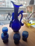 Dzbanek karafka  wazon kobaltowy łysa góra 