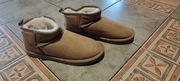 Buty damskie UGG Classic Ultra Mini camelowe skórzane 44