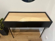 Konsola Toaletka 100 cm Czarny/Dąb